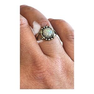 Vintage costume ring- opal